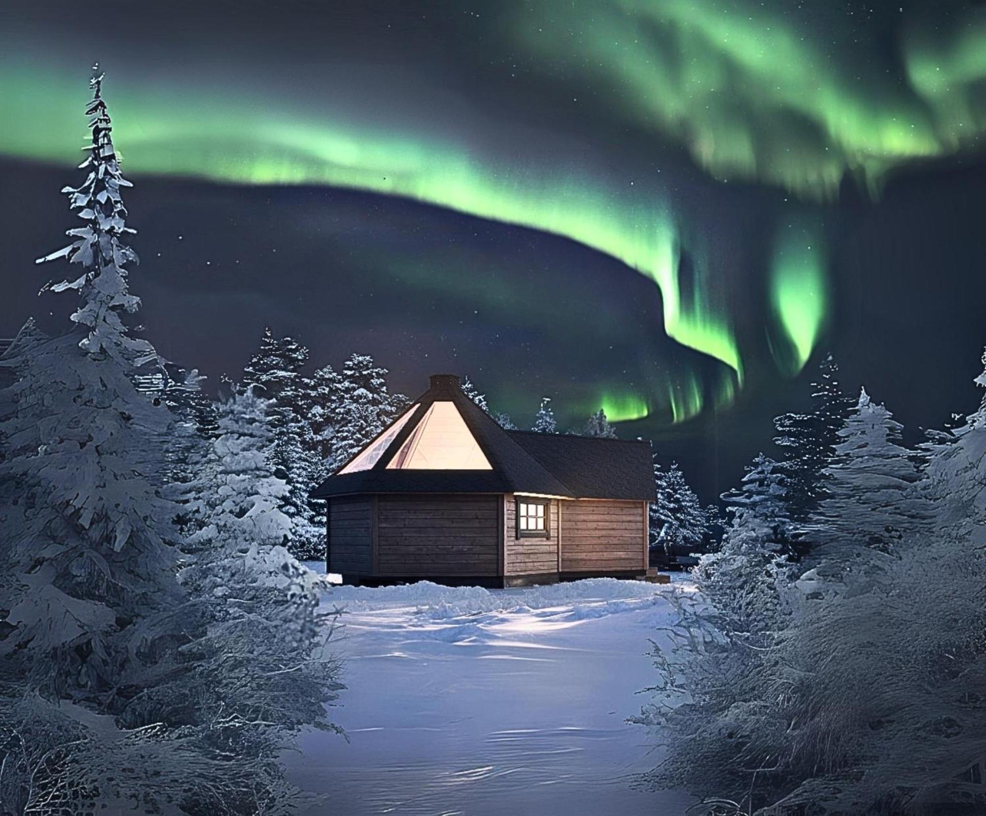 Skog Aurora Igloos Villa Kalix Eksteriør bilde